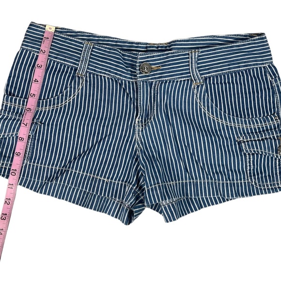 Ubfree & YMI size 9 shorts bundle - jean & blue/white striped colors GUC - Picture 5 of 16